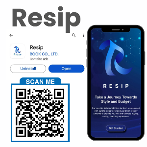 .Resip app จองบริการ ระบบนัดหมาย จองตั๋ว จองร้านอาหาร จองโรงแรม จองรถเช่า  